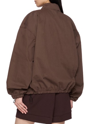 Back View - Click To Enlarge - MIU MIU - Washed Gabardine Cotton Blouson Jacket