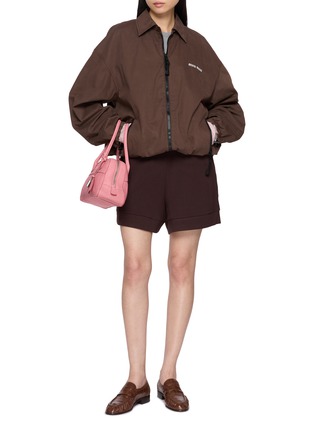 Figure View - Click To Enlarge - MIU MIU - Washed Gabardine Cotton Blouson Jacket
