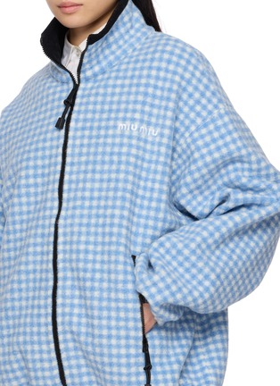  - MIU MIU - Gingham Fleece Jacket