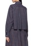 Back View - Click To Enlarge - MIU MIU - Long Sleeve Tartan Shirt