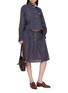 Figure View - Click To Enlarge - MIU MIU - Long Sleeve Tartan Shirt