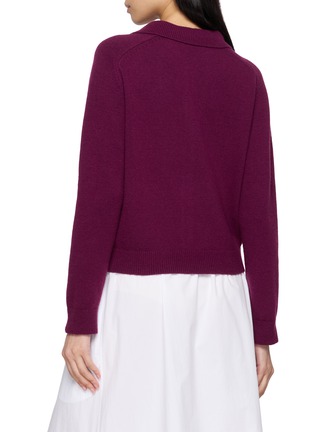 Back View - Click To Enlarge - DUNST - Collared Unisex Knit Cardigan