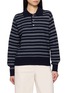 DUNST Collared Striped Unisex Sweater