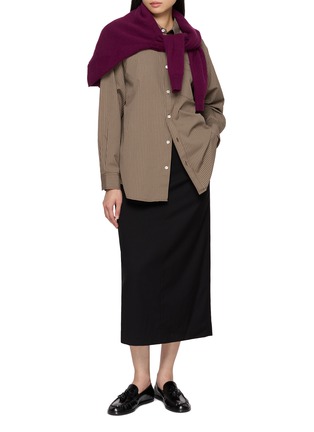 Figure View - Click To Enlarge - DUNST - H-Line Back Slit Skirt