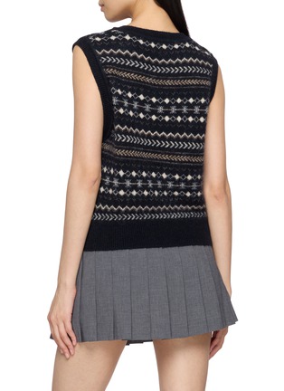Back View - Click To Enlarge - DUNST - Unisex V-Neck Knit Vest