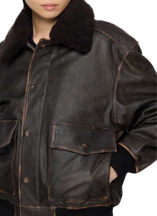  - DUNST - Detachable Collar Leather Blouson Jacket