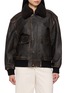 DUNST Detachable Collar Leather Blouson Jacket