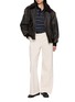 Figure View - Click To Enlarge - DUNST - Detachable Collar Leather Blouson Jacket