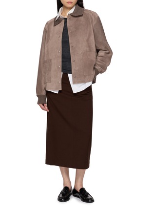Figure View - Click To Enlarge - DUNST - H-Line Back Slit Skirt