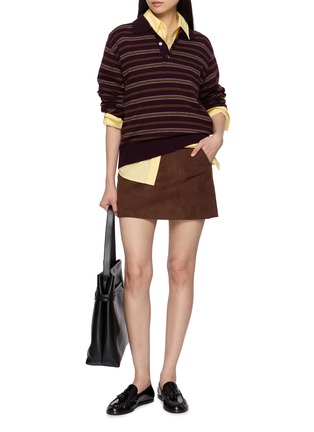 Figure View - Click To Enlarge - DUNST - Collared Striped Unisex Sweater