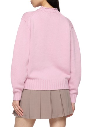 Back View - Click To Enlarge - DUNST - Roll Neck Chunky Knit Unisex Sweater