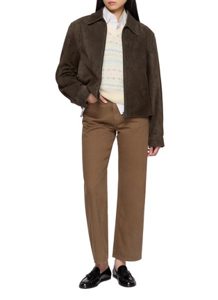 Figure View - Click To Enlarge - DUNST - Essential Straight Leg Dark Wash Jeans