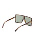 Figure View - Click To Enlarge - SAINT LAURENT - Recycled Acetate Square Sunglasses