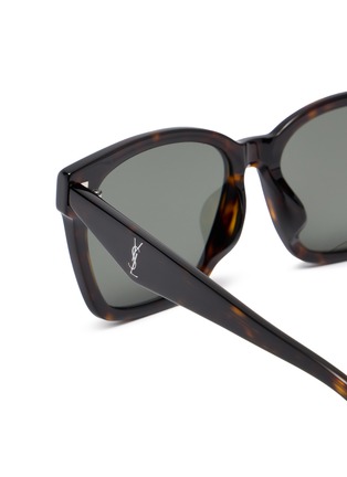 Detail View - Click To Enlarge - SAINT LAURENT - Recycled Acetate Square Sunglasses