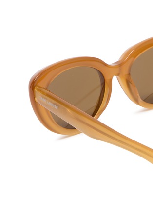 Detail View - Click To Enlarge - SAINT LAURENT - Recycled Acetate Cateye Sunglasses