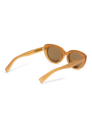 Figure View - Click To Enlarge - SAINT LAURENT - Recycled Acetate Cateye Sunglasses