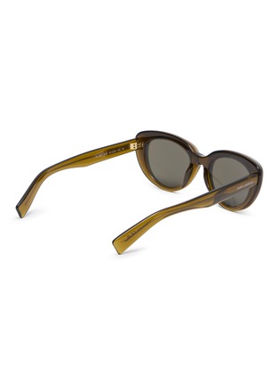 Figure View - Click To Enlarge - SAINT LAURENT - Recycled Acetate Cateye Sunglasses
