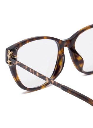 Detail View - Click To Enlarge - SAINT LAURENT - Acetate Metal Square Optical Glasses