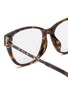 Detail View - Click To Enlarge - SAINT LAURENT - Acetate Metal Square Optical Glasses