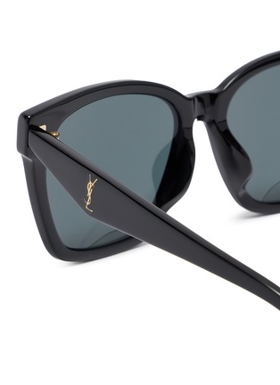 Detail View - Click To Enlarge - SAINT LAURENT - Recycled Acetate Square Sunglasses