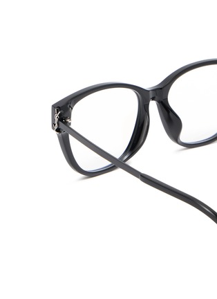 Detail View - Click To Enlarge - SAINT LAURENT - Acetate Metal Square Optical Glasses