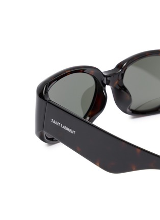 Detail View - Click To Enlarge - SAINT LAURENT - Bio Injection Rectangle Sunglasses