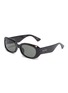 Main View - Click To Enlarge - SAINT LAURENT - Bio Injection Rectangle Sunglasses