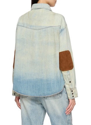 Back View - Click To Enlarge - FOUND - Western Light Wash Denim Shirt
