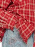  - FOUND - Raw Cut Fringe Check Camp Shirt