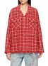FOUND Raw Cut Fringe Check Camp Shirt