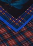 Detail View - Click To Enlarge - DRIES VAN NOTEN - Large Twin Floral Plaid Print Pareos Scarf