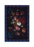 DRIES VAN NOTEN Large Twin Floral Plaid Print Pareos Scarf