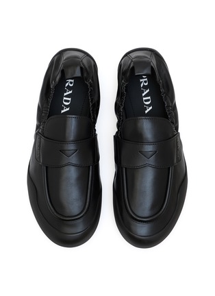 Figure View - Click To Enlarge - PRADA - Speedrock Leather Loafers