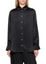R2W Leah Silk Satin Button Up Shirt
