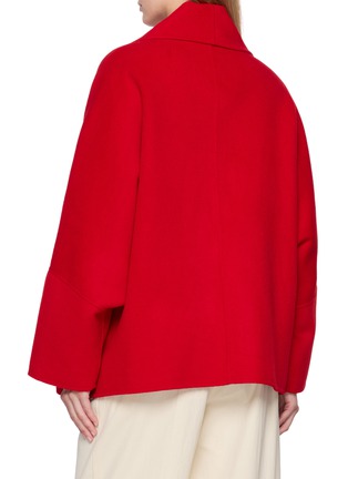 Back View - Click To Enlarge - R2W - Toni Shawl Collar Wool Cashmere Coat