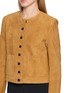  - R2W - Hannah Collarless Suede Short Jacket