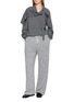 Figure View - Click To Enlarge - R2W - Chihiro Drawstring Waistband Semi Wide Leg Pants