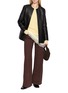 Figure View - Click To Enlarge - R2W - Round Neck Cashmere Knit Sweater