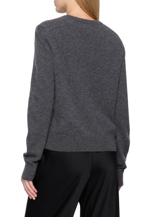 Back View - Click To Enlarge - R2W - Round Neck Cashmere Knit Sweater