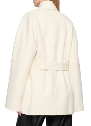 Back View - Click To Enlarge - R2W - Marena Shawl Collar Wool Cashmere Handmade Coat