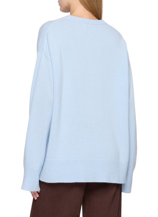 Back View - Click To Enlarge - R2W - Rasmo Round Neck Wool Cashmere Knit Sweater