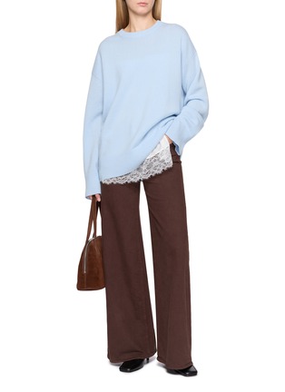 Figure View - Click To Enlarge - R2W - Rasmo Round Neck Wool Cashmere Knit Sweater