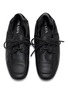 Detail View - Click To Enlarge - PRADA - Vitello Shuffle Antiqued Leather Boat Shoes