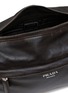 Detail View - Click To Enlarge - PRADA - Distressed Leather Crossbody Bag