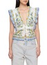 FARM RIO Emily Floral Tapestry Blouse