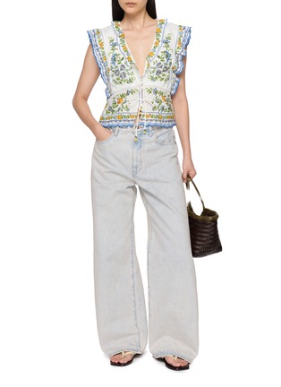 Figure View - Click To Enlarge - FARM RIO - Emily Floral Tapestry Blouse