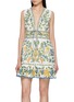 FARM RIO Emily Floral Tapestry Mini Dress
