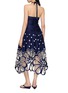 Back View - Click To Enlarge - FARM RIO - Richelieu Embroidered Midi Dress