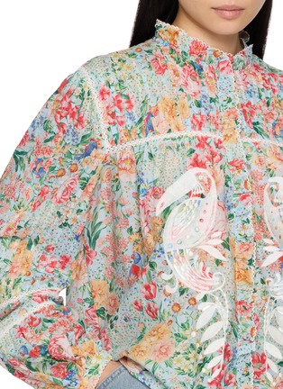  - FARM RIO - Rendeira Embroidered Cutwork Blouse