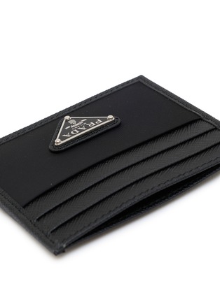 Detail View - Click To Enlarge - PRADA - Re-Nylon Saffiano Leather Card Holder